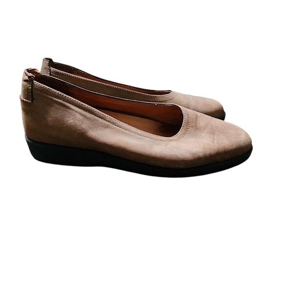 Sebago Shoes Womens Size 6 Tan Suede Comfort Wedge Flats - Picture 5 of 8